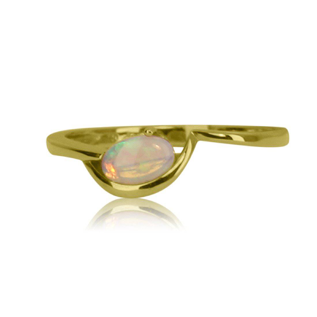 18kt Yellow Gold Opal ring - Masterpiece Jewellery Opal & Gems Sydney Australia | Online Shop