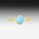 9kt Yellow Gold Opal solitaire ring - Masterpiece Jewellery Opal & Gems Sydney Australia | Online Shop