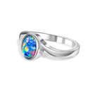 One Sterling Silver 7x5mm Opal Triplet ring - Masterpiece Jewellery Opal & Gems Sydney Australia | Online Shop