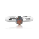 Sterling Silver Black Opal ring - Masterpiece Jewellery Opal & Gems Sydney Australia | Online Shop