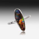 Sterling Silver Boulder Opal ring - Masterpiece Jewellery Opal & Gems Sydney Australia | Online Shop