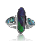 Sterling Silver Boulder Opal ring - Masterpiece Jewellery Opal & Gems Sydney Australia | Online Shop