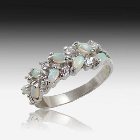 STERLING SILVER OPAL RING - Masterpiece Jewellery Opal & Gems Sydney Australia | Online Shop