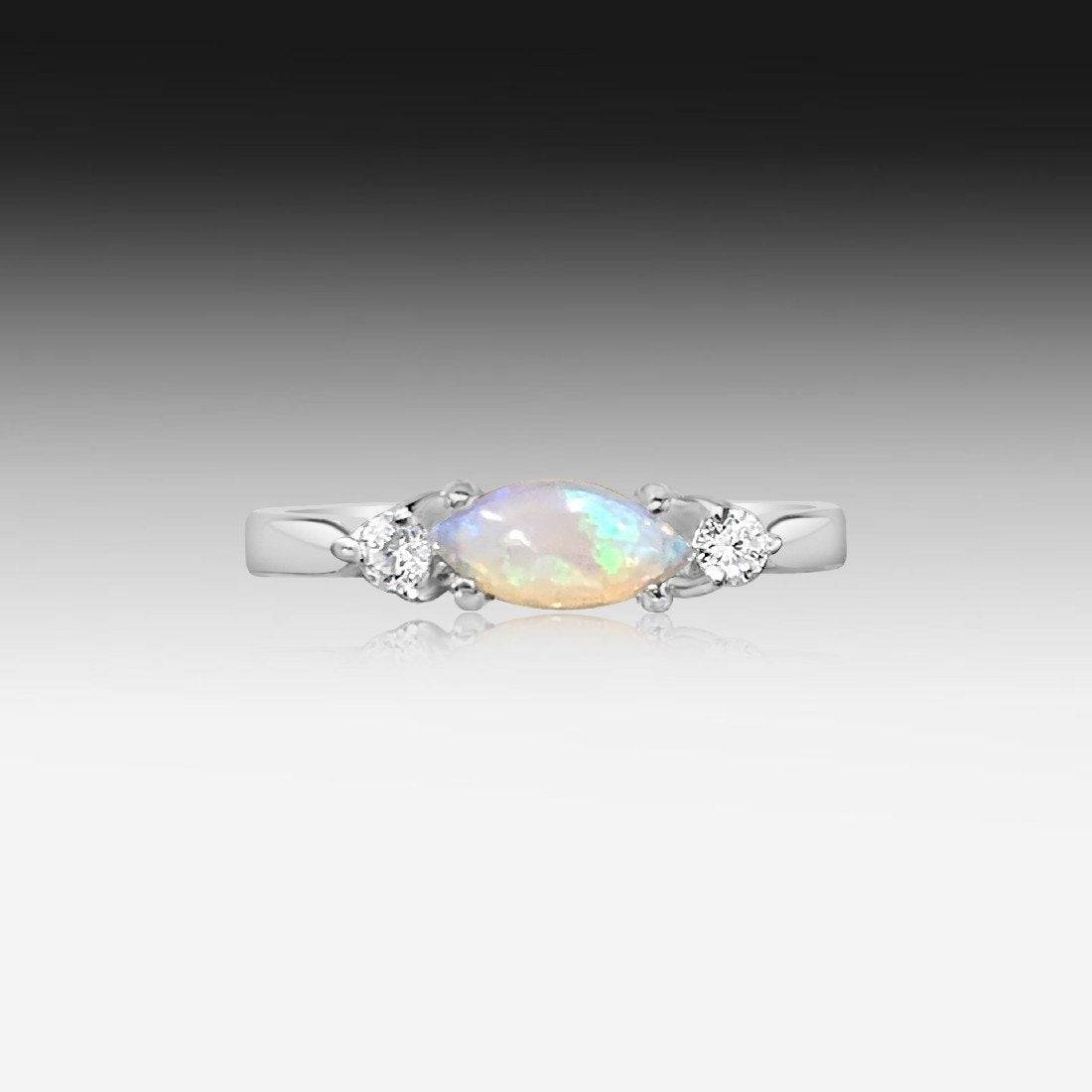 Sterling Silver Opal ring - Masterpiece Jewellery Opal & Gems Sydney Australia | Online Shop