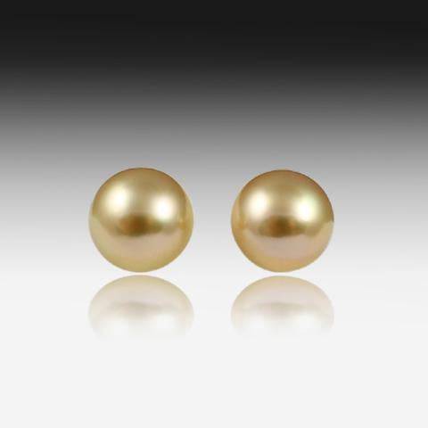 Masterpiece Jewellery - 12 mm Golden Pearl Studs