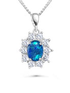 Sterling Sliver Opal triplet Pendant - Masterpiece Jewellery Opal & Gems Sydney Australia | Online Shop