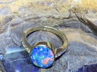 18kt Yellow Gold Black Opal and Diamond ring - Masterpiece Jewellery Opal & Gems Sydney Australia | Online Shop